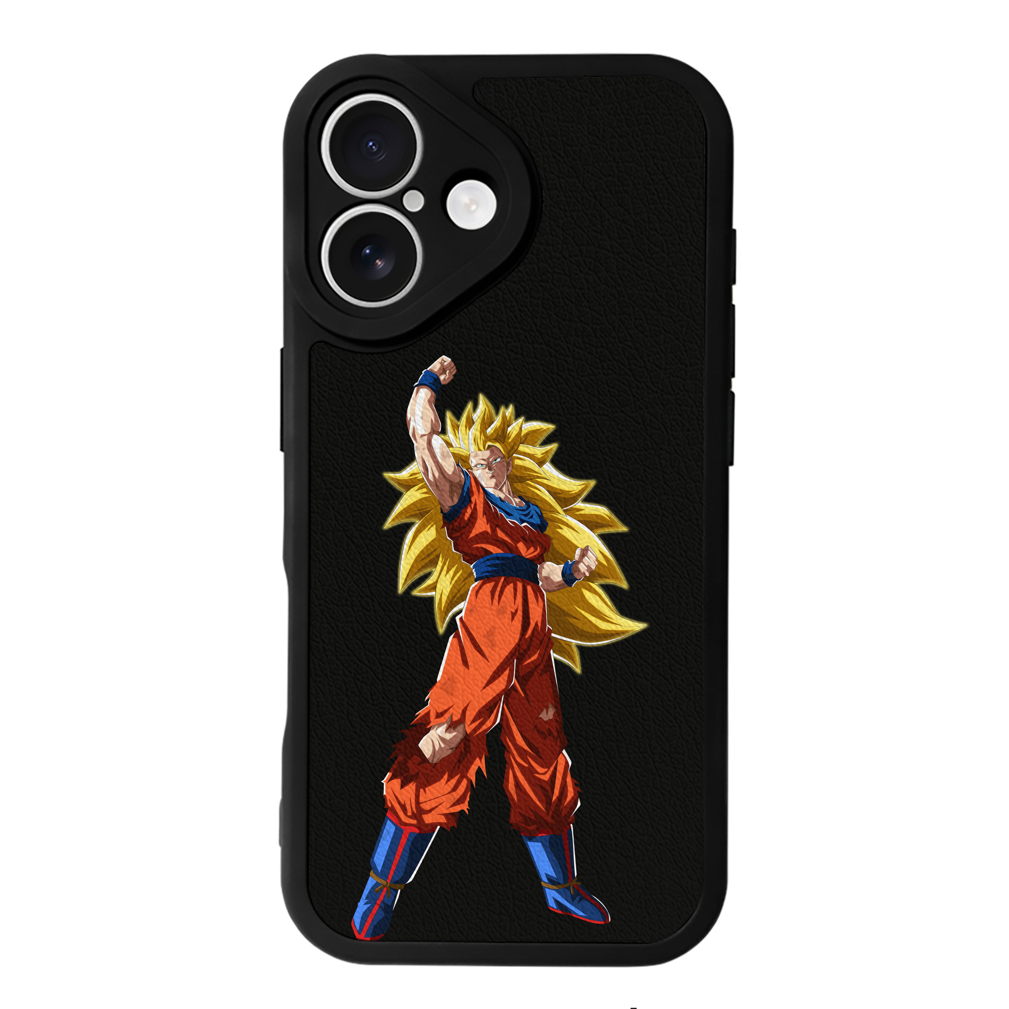 （画像用） ドラゴンボール 孫悟空（そん ごくう）Son Goku カカロット DRAGON BALL Kakarotto 【iPhone 16シリーズ対応】シリコンスマホケース（レザー調） 材質：シリコン